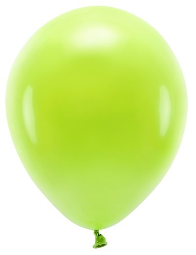 10 eco pastel balloons light green 26cm