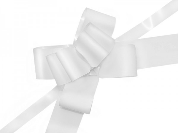 10 decorative bows white 5cm