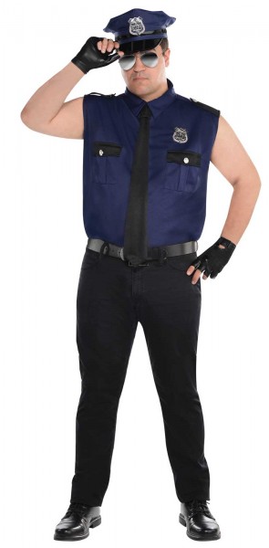 Politibetjent Johnny mænds kostume