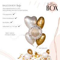 Vorschau: Heliumballon in der Box Hello to Happiness