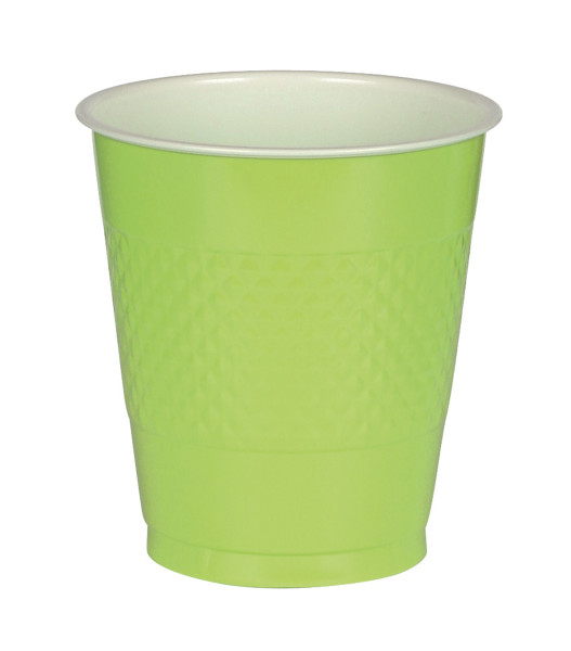 50 plastic cups kiwi 473ml