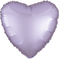 Balon serce satynowy liliowy 43cm