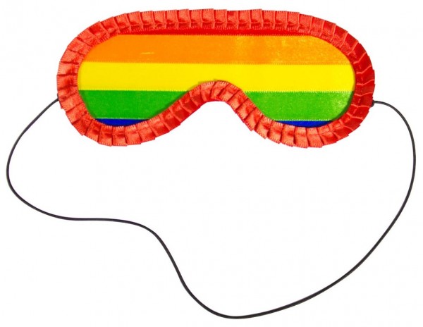 Rainbow pinata eye mask