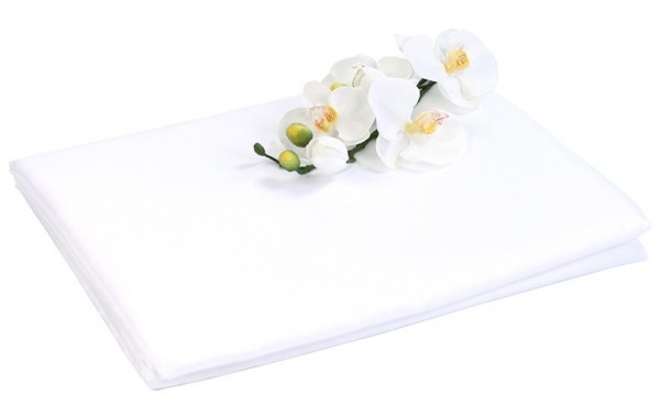 Hvidt dekorativt stof 1,5x10m