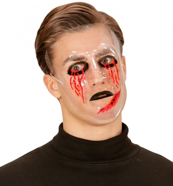 Masque d'Halloween lisse Bloody 3