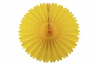 Preview: Points fun yellow decoration fan pack of 2 25cm