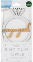 Oversigt: Champagne to Love Engagement Cake Topper