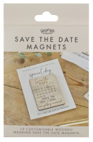 Preview: 10 Save the Date invitation cards Rustic Romance