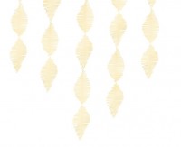Aperçu: Guirlande papier crépon crème 3m