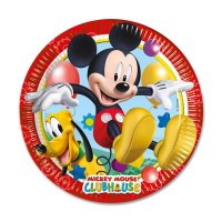 8 Mickey's Clubhouse papirplader 23 cm