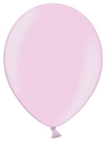 100 globos metalizados Partystar rosa claro 27cm