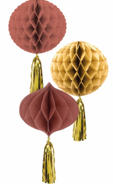3 Golden Dusk honeycomb bolde
