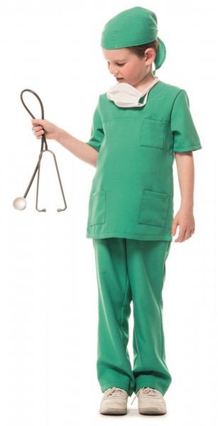 Juniorkirurg barn kostume