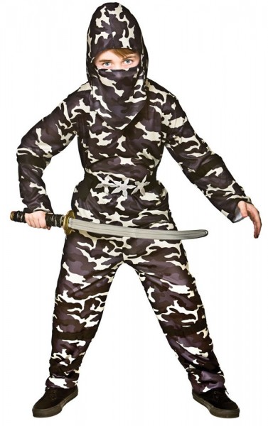 Déguisement guerrier ninja camouflage enfant