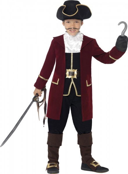 Costume da pirata Joe Hook per bambini