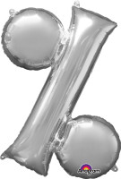 Simbolo palloncino foglio argento 91 centimetri