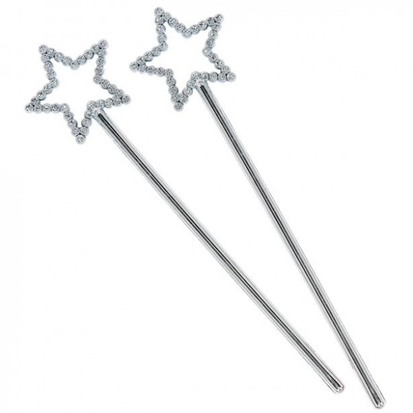 4 sparkling asterisks magic wands