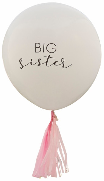1 große Schwester Latexballon 46cm 2