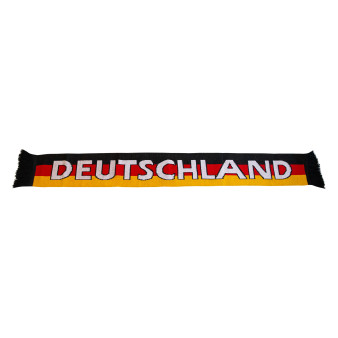 Germany fan fringed scarf