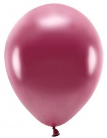 Vorschau: 100 Eco metallic Ballons brombeere 26cm