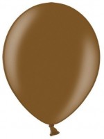 Vista previa: 10 globos metalizados estrella de fiesta marrón 27cm