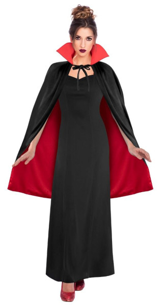 Reversible cape black and red
