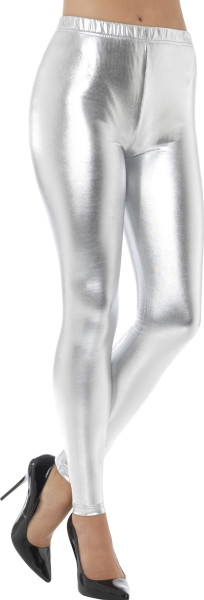 Sølvdanser metalliske leggings