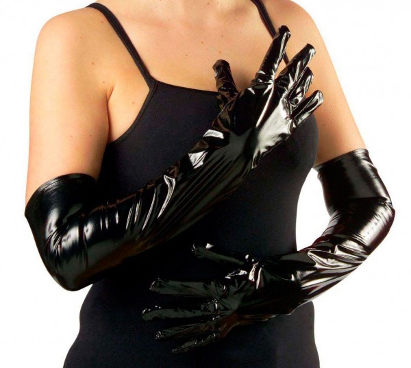 Vinyl gloves black
