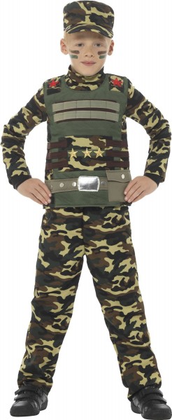 Costume enfant de l'armée militaire