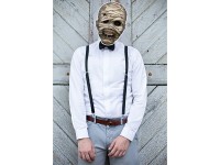 Voorvertoning: Angstaanjagend mummie-kartonnen masker met lint