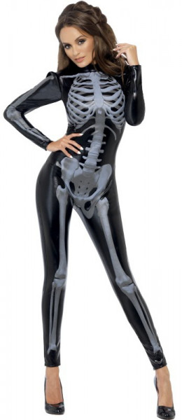 Düstere Skelett Lady Kostüm