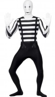 Preview: Mime morphsuit for men