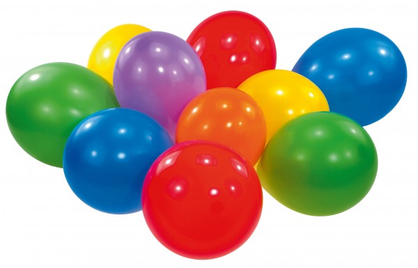 50er Set Luftballons Bunt