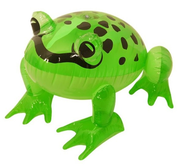 Inflatable frog Freddy 39cm