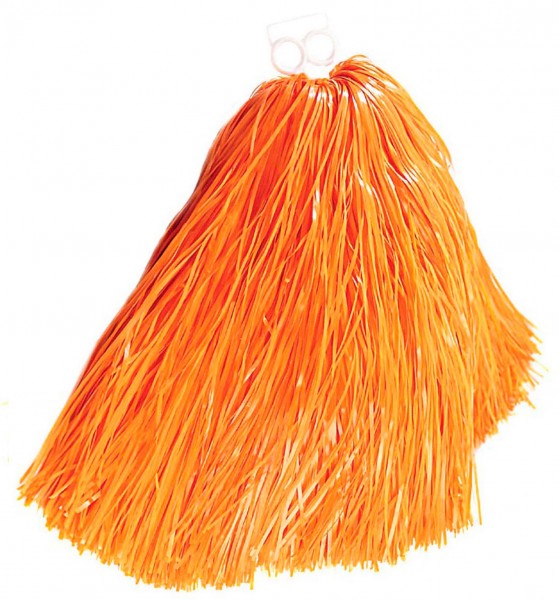 Orange cheerleader pompom