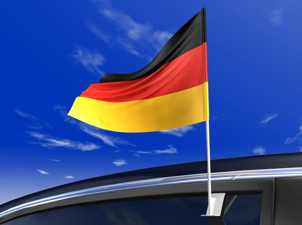 Tysklands bilflag 30 x 40 cm