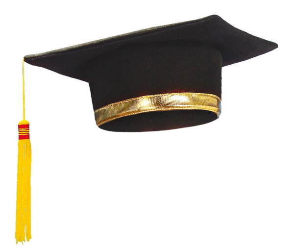 Sombrero de graduado universitario