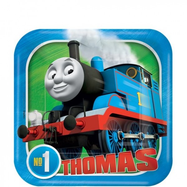 8 piatti Thomas il trenino 18 cm