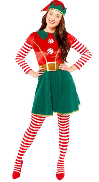 Sweet Christmas Elf costume for women