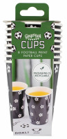 Preview: 8 Ready to Kick off paper cups 250ml