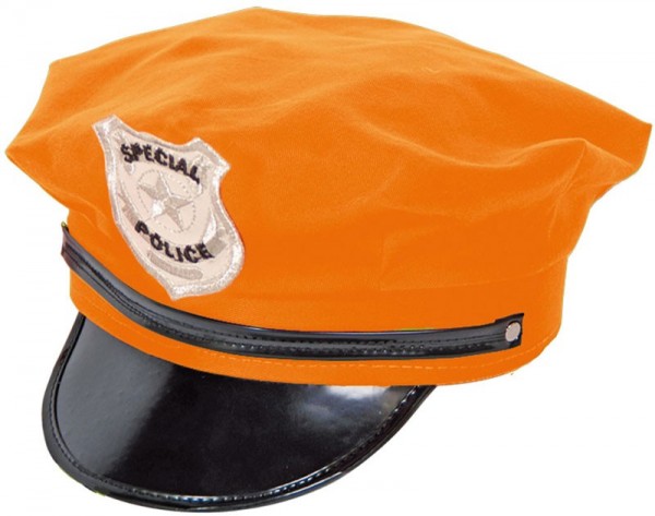 Gorra naranja especial Police Police de Luca