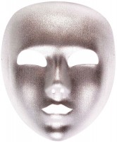 Vista previa: Máscara de Halloween fantasma plateado