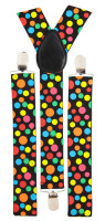 Colorful Dazzle Braces With Dots