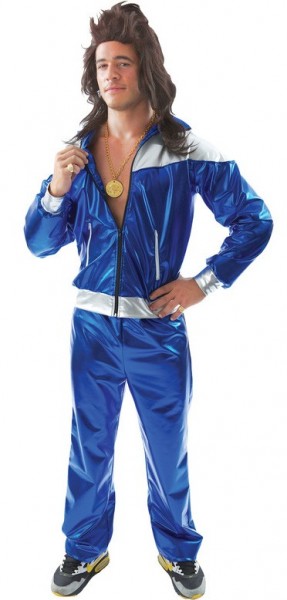 Pantalon de jogging rétro des années 80 en bleu