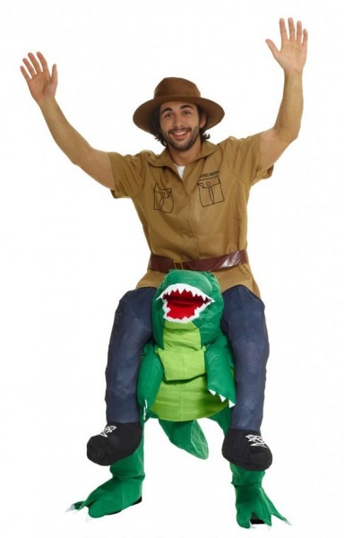 Piggyback dinosaur costume