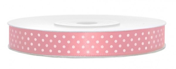 25m ribbon pink dots