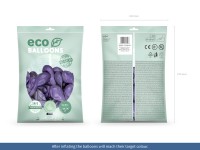 Förhandsgranskning: 100 Eco metallic ballonger lila 26cm
