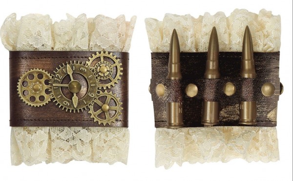 Victorian steampunk cuffs