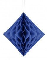 Preview: Diamond honeycomb ball dark blue 20cm