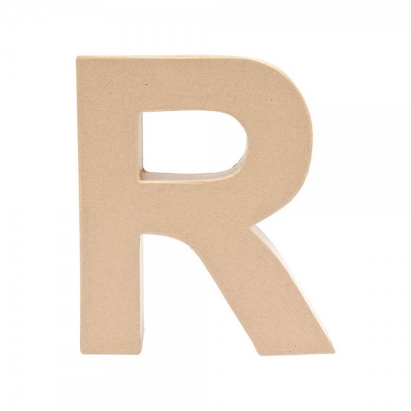 Paper mache letter R 17.5cm